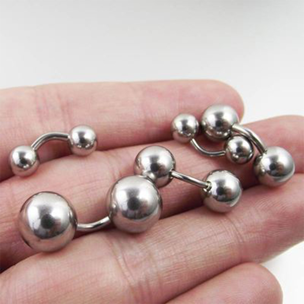 Nipple Bar Curved - Anillo Vaginal para pezón, barra corta