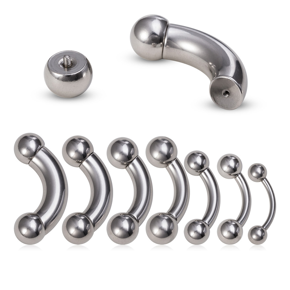 Nipple Bar Curved - 1 pieza de barra curva genital