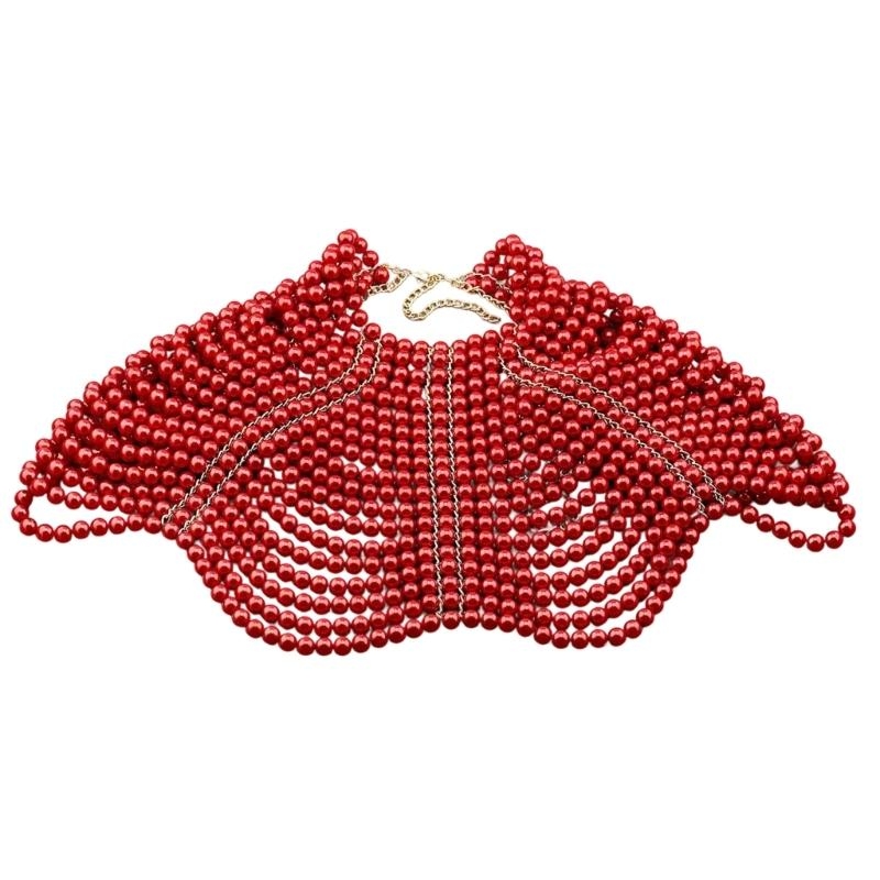 Body Jewelry For Women - 49MD elegante chal mujer multicapa con