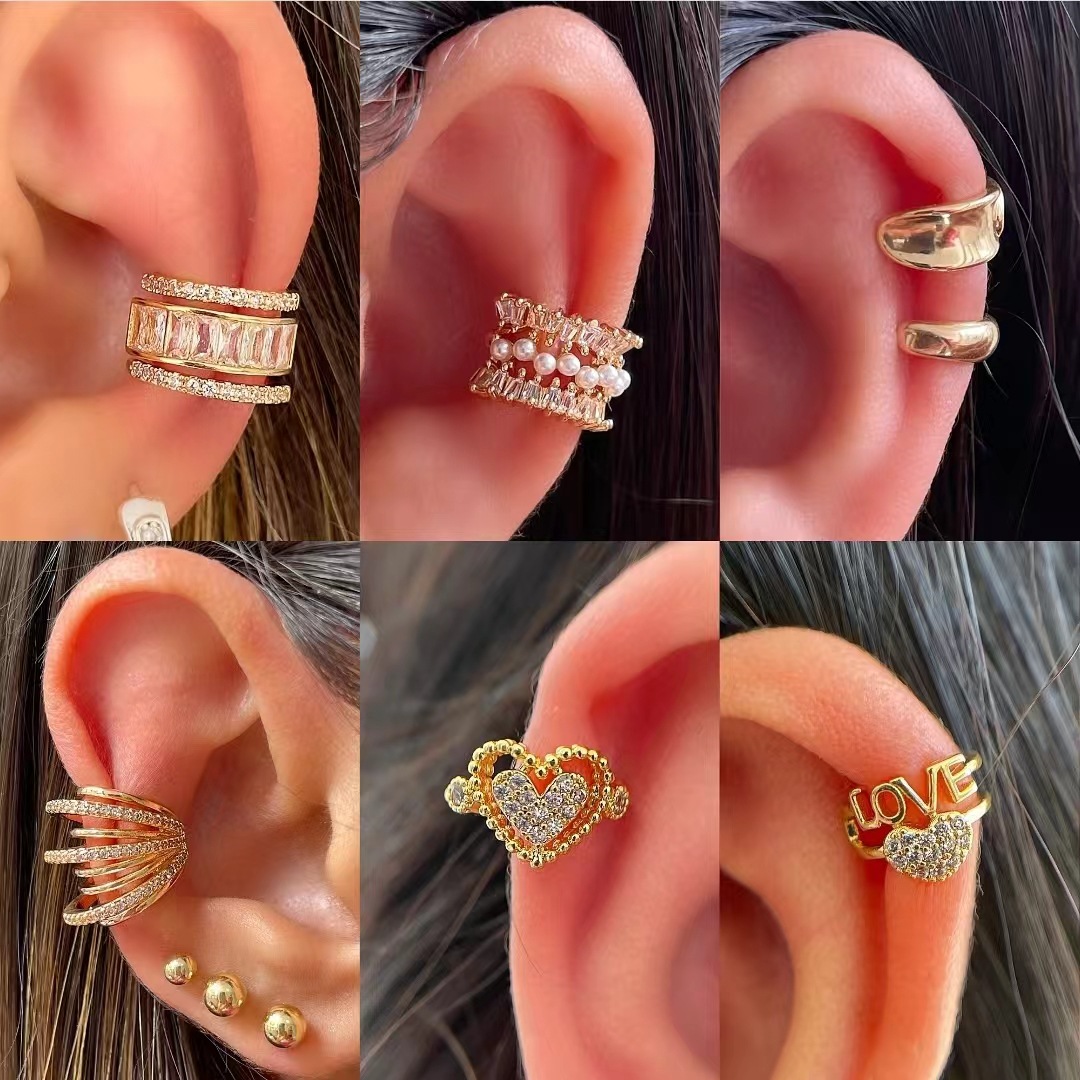 Body Jewelry Ear - Pendientes de Clip de oreja de