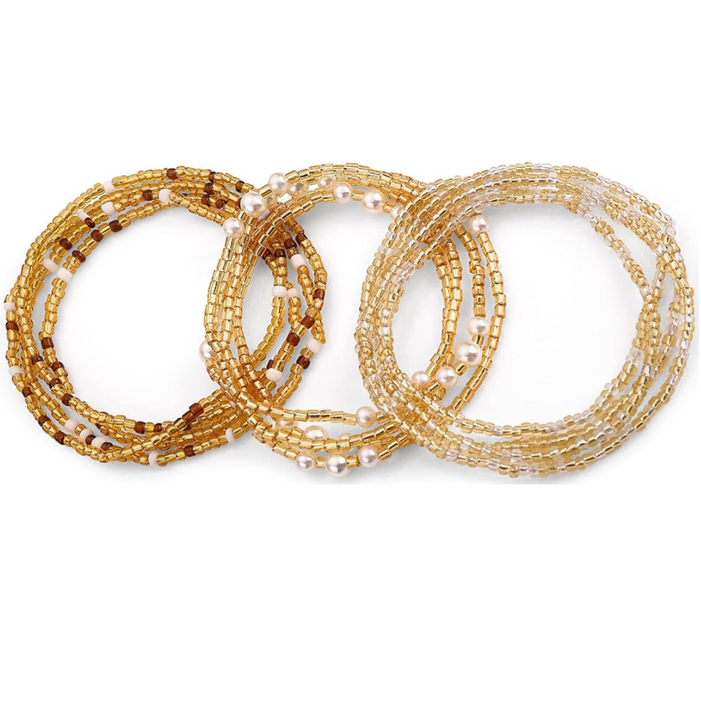 Body Jewelry For Women - Cadenas de Cintura Elásticas Africanas para