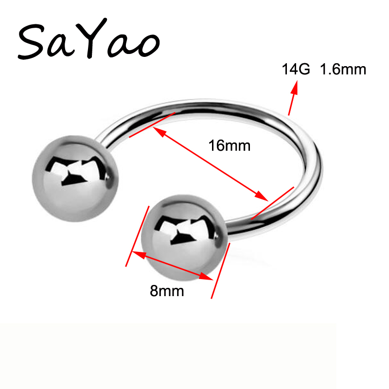 Barra de 2mm, barra de acero i - Nipple Bar Curved reseña y precio