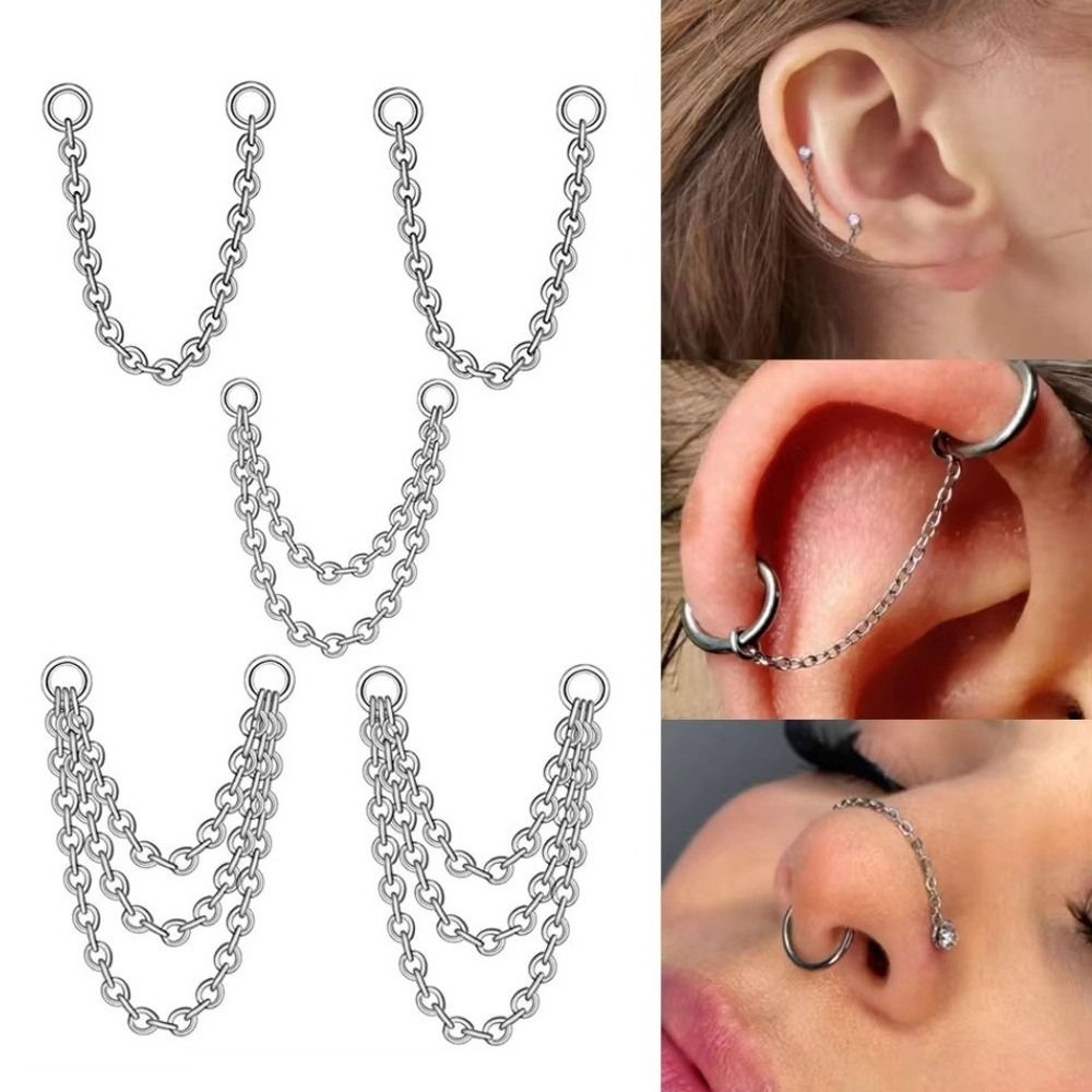 Cadena de titanio para nariz,  - Body Jewelry Ear reseña y precio