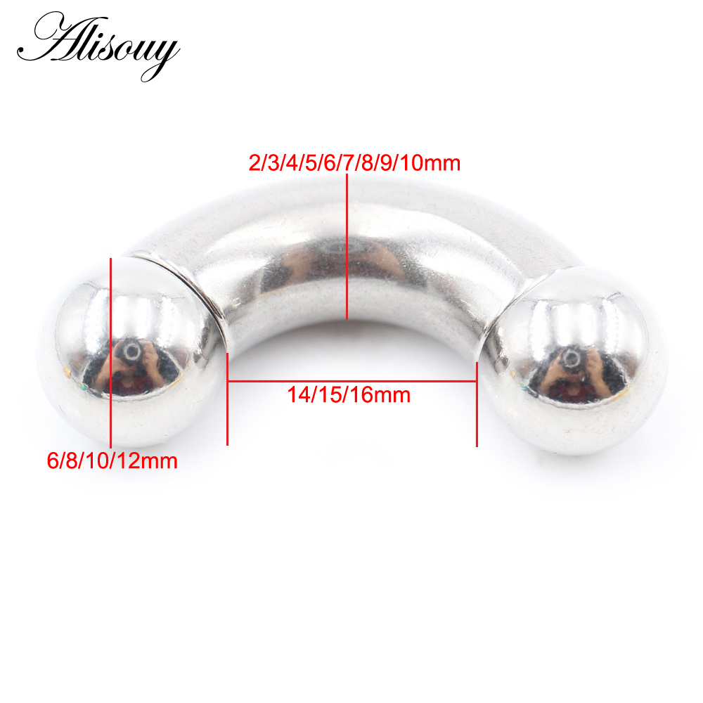Alisouy 1 ud. Piercing de acer - Nipple Bar Curved reseña y precio