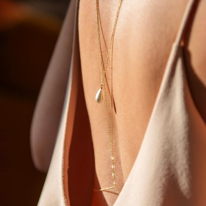 Collar de cadena con forma de  - Body Jewelry Back reseña y precio