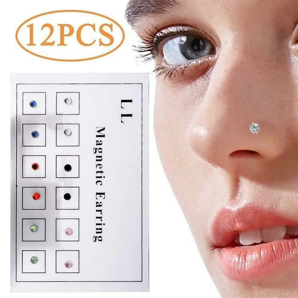 12 uds/tarjeta tramposo falso  - Body Jewelry Ear reseña y precio