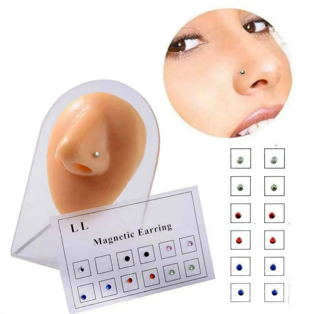 12 uds/tarjeta tramposo falso  - Body Jewelry Ear reseña y precio