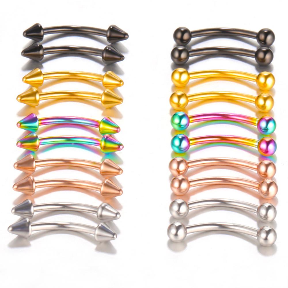 Piercing de cejas curvado, Bol - Nipple Bar Curved reseña y precio