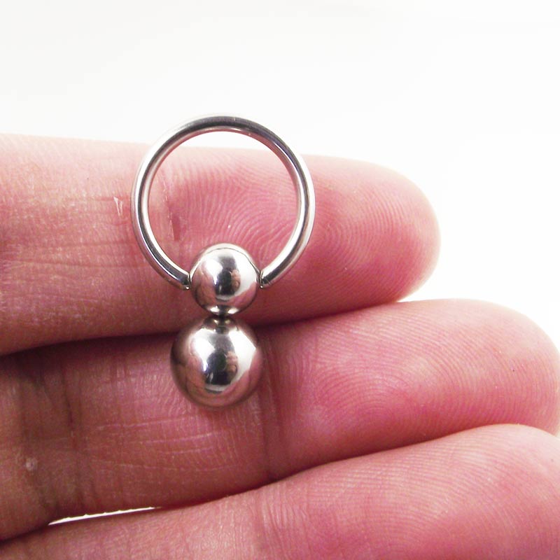 Anillo de acero inoxidable de  - Nipple Bar Curved reseña y precio