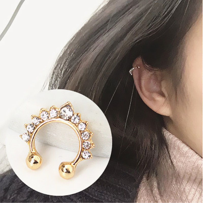 Clip de nariz en forma de U pa - Body Jewelry Ear reseña y precio