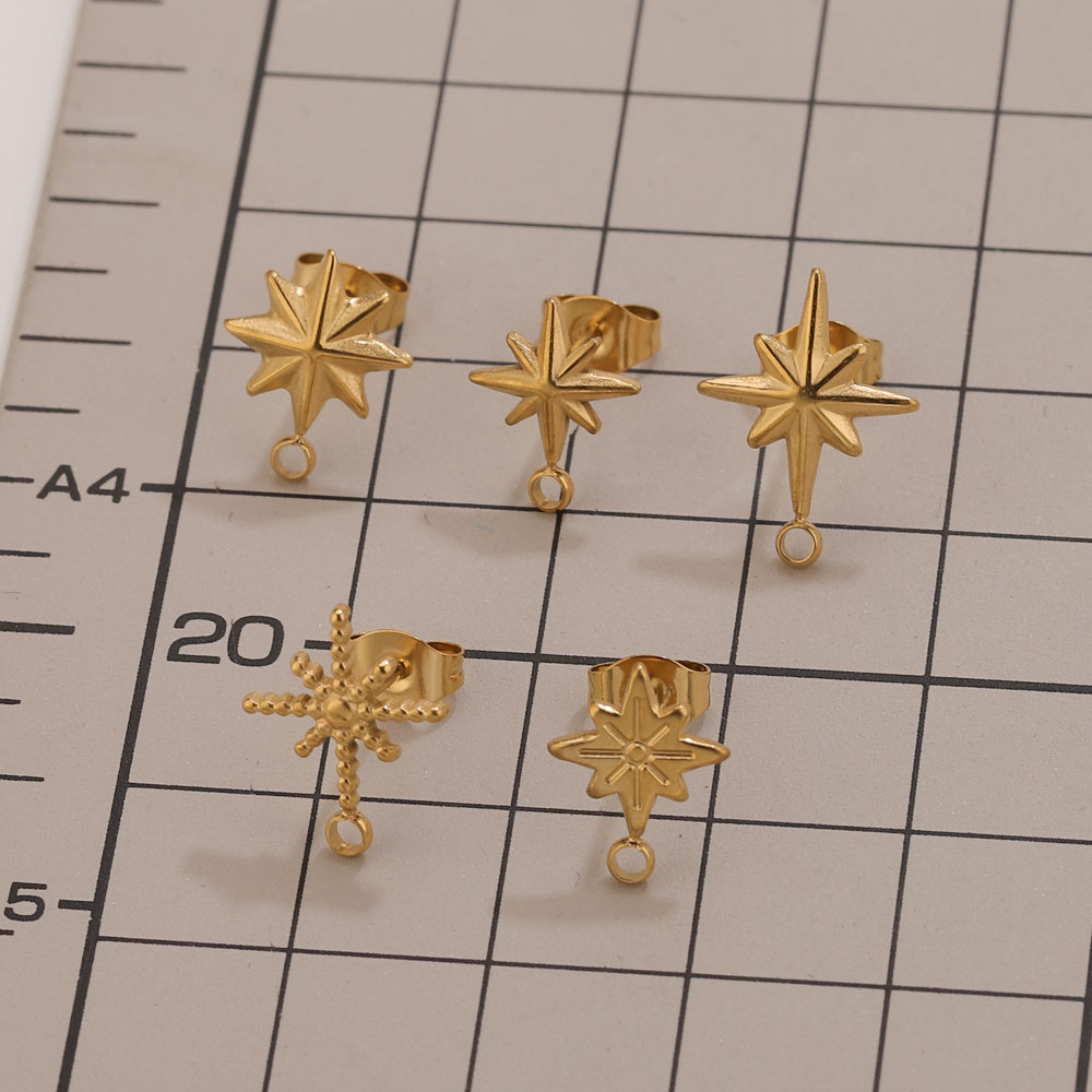 6 piezas de aretes de estrella - Body Jewelry Gold reseña y precio