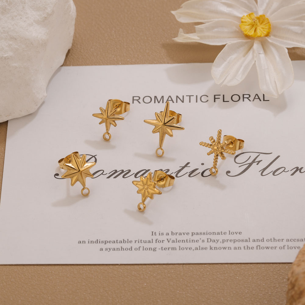 6 piezas de aretes de estrella - Body Jewelry Gold reseña y precio