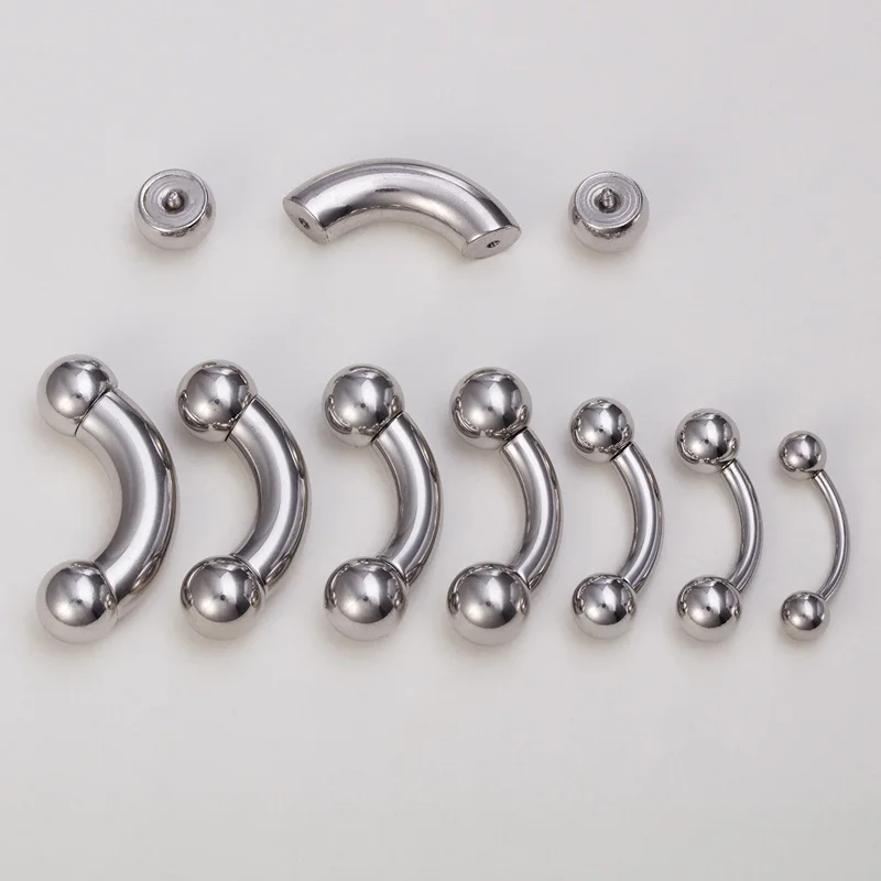 1 pieza de piercing de acero i - Nipple Bar Curved reseña y precio