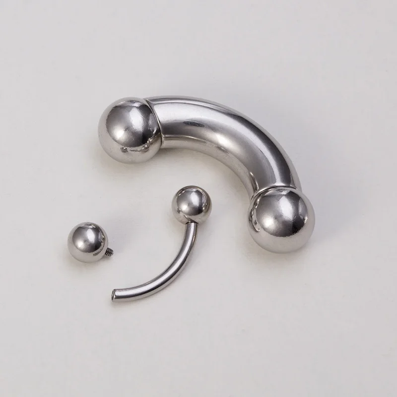 1 pieza de piercing de acero i - Nipple Bar Curved reseña y precio