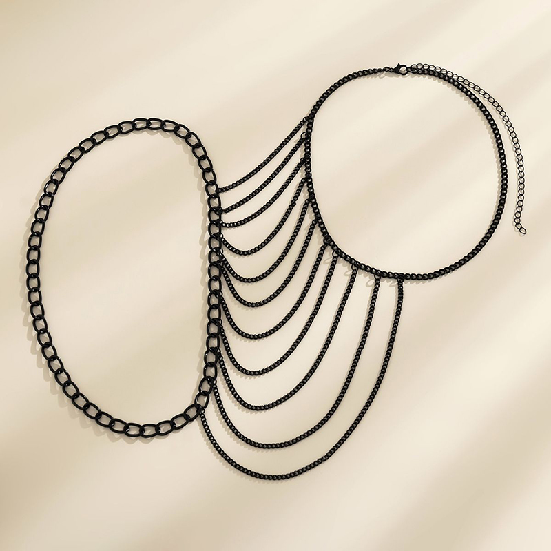 Cadena de hombro con borlas mu - Body Jewelry Gold reseña y precio
