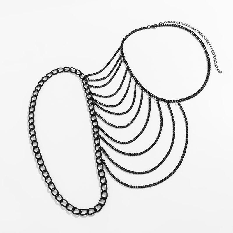 Cadena de hombro con borlas mu - Body Jewelry Gold reseña y precio