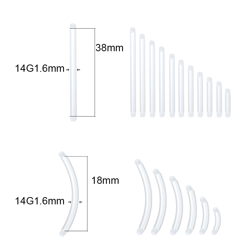 Piezas de barra recta Bioplast - Nipple Bar Curved reseña y precio