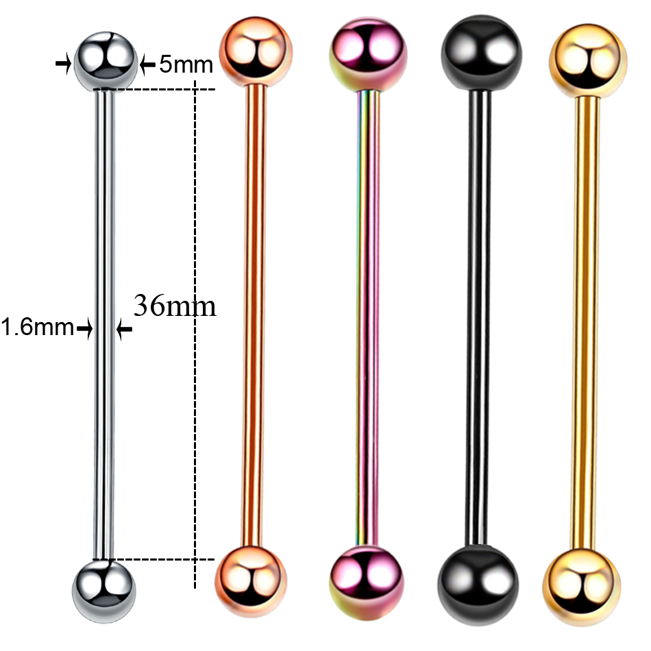 Pendientes de barra Industrial - Industrial Barbell Long reseña y precio