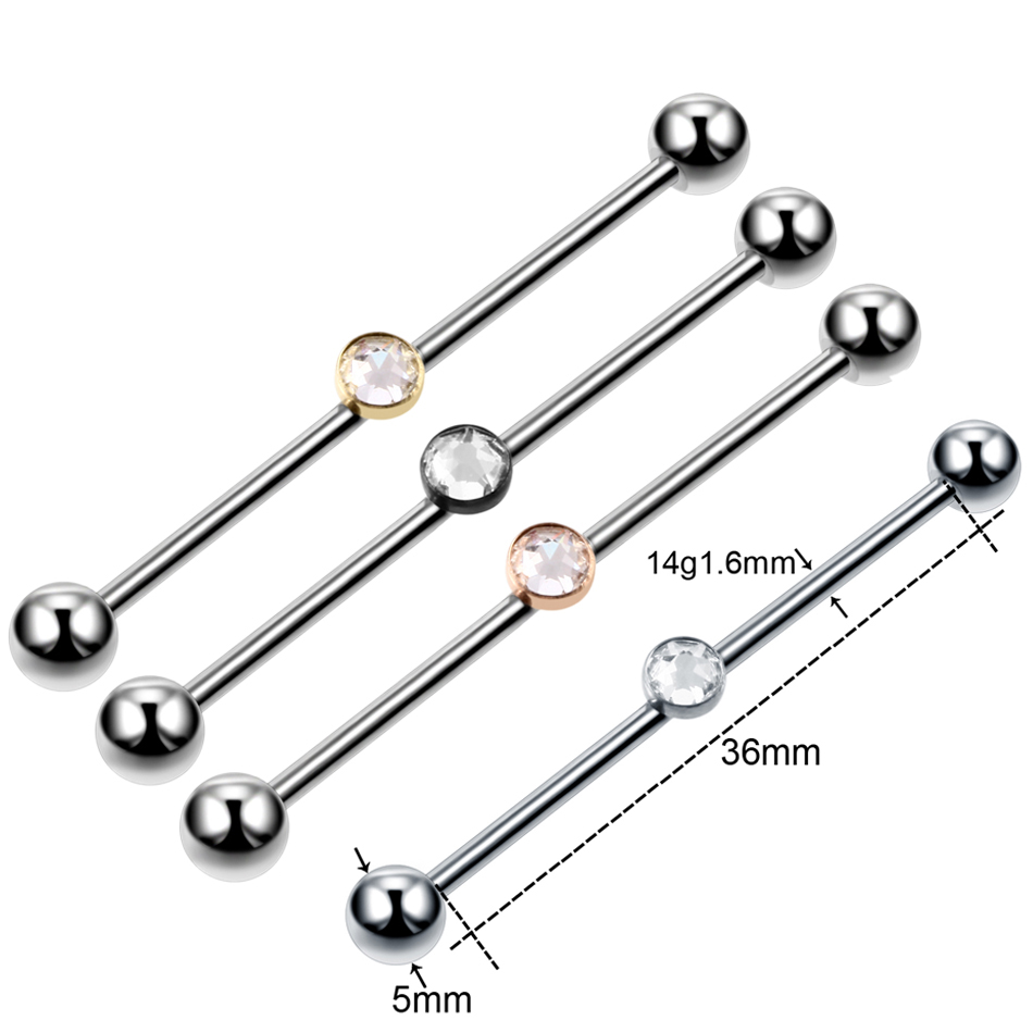 Pendientes de barra Industrial - Industrial Barbell Long reseña y precio